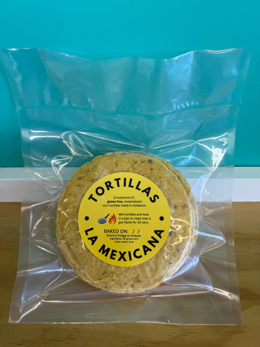 Premium New Zealand Corn Tortillas Gluten Free - La Mexicana (12-Pack)