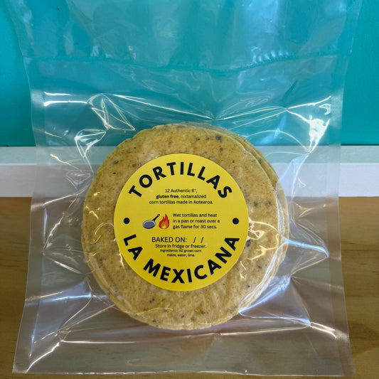 Premium New Zealand Corn Tortillas Gluten Free - La Mexicana (12-Pack)